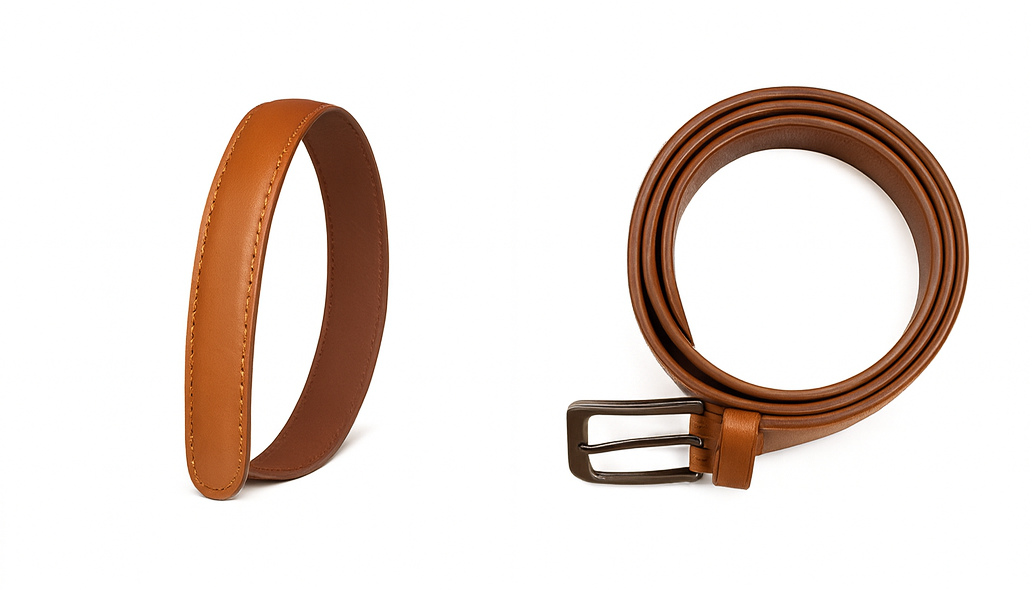 35mm Full Grain Handmade Cowhide Leather For Men Classy Dress Belts Tan|  Gift For Him