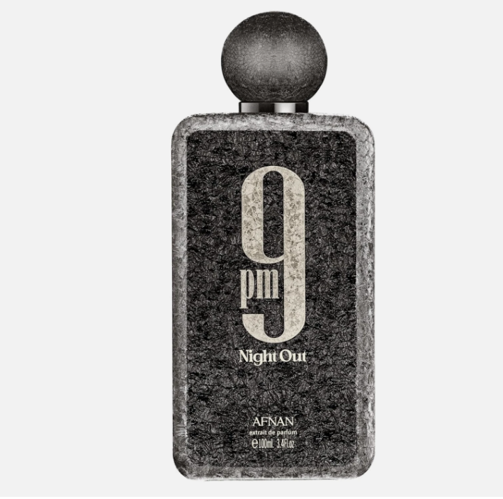 Afnan 9 PM Night Out Unisex Extrait de Parfum, 3.4 Fl. Oz 100ml