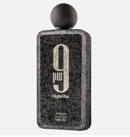 Afnan 9 PM Night Out Unisex Extrait de Parfum, 3.4 Fl. Oz 100ml