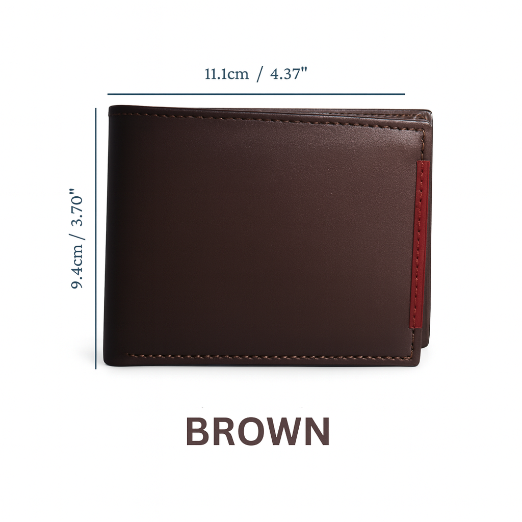 Men's Soft Smooth Genuine Cowhide Leather Bifold Slim Wallet Credit Card Holder| Gift for Him