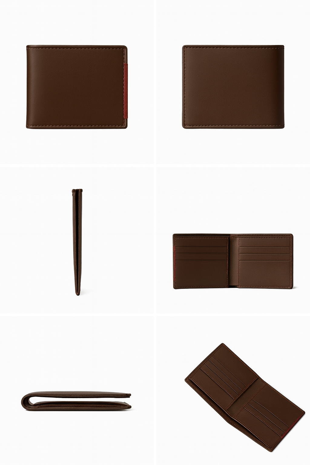 Men's Soft Smooth Genuine Cowhide Leather Bifold Slim Wallet Credit Card Holder| Gift for Him