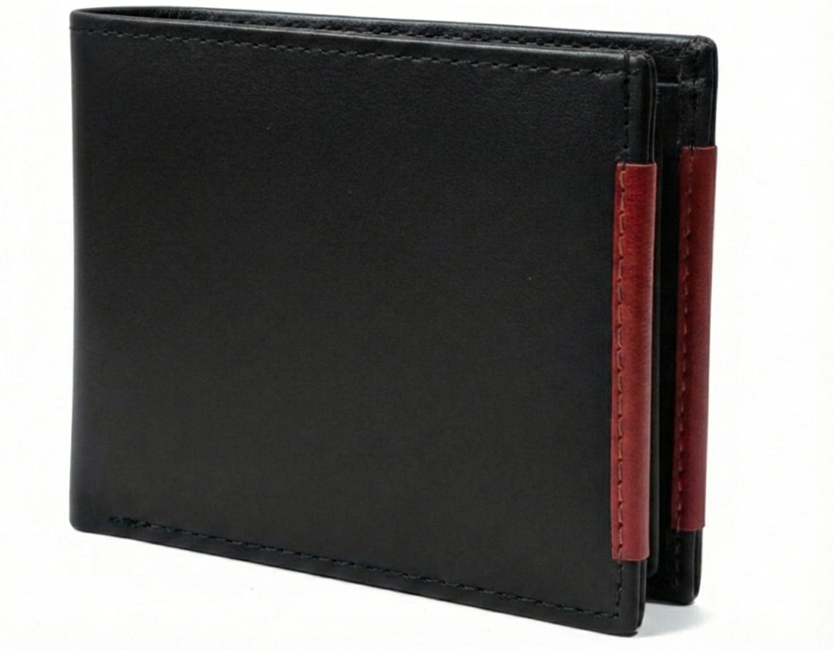 Men's Soft Smooth Genuine Cowhide Leather Bifold Slim Wallet Credit Card Holder| Gift for Him