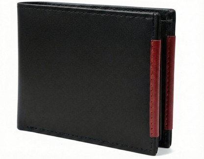 Men's Soft Smooth Genuine Cowhide Leather Bifold Slim Wallet Credit Card Holder| Gift for Him