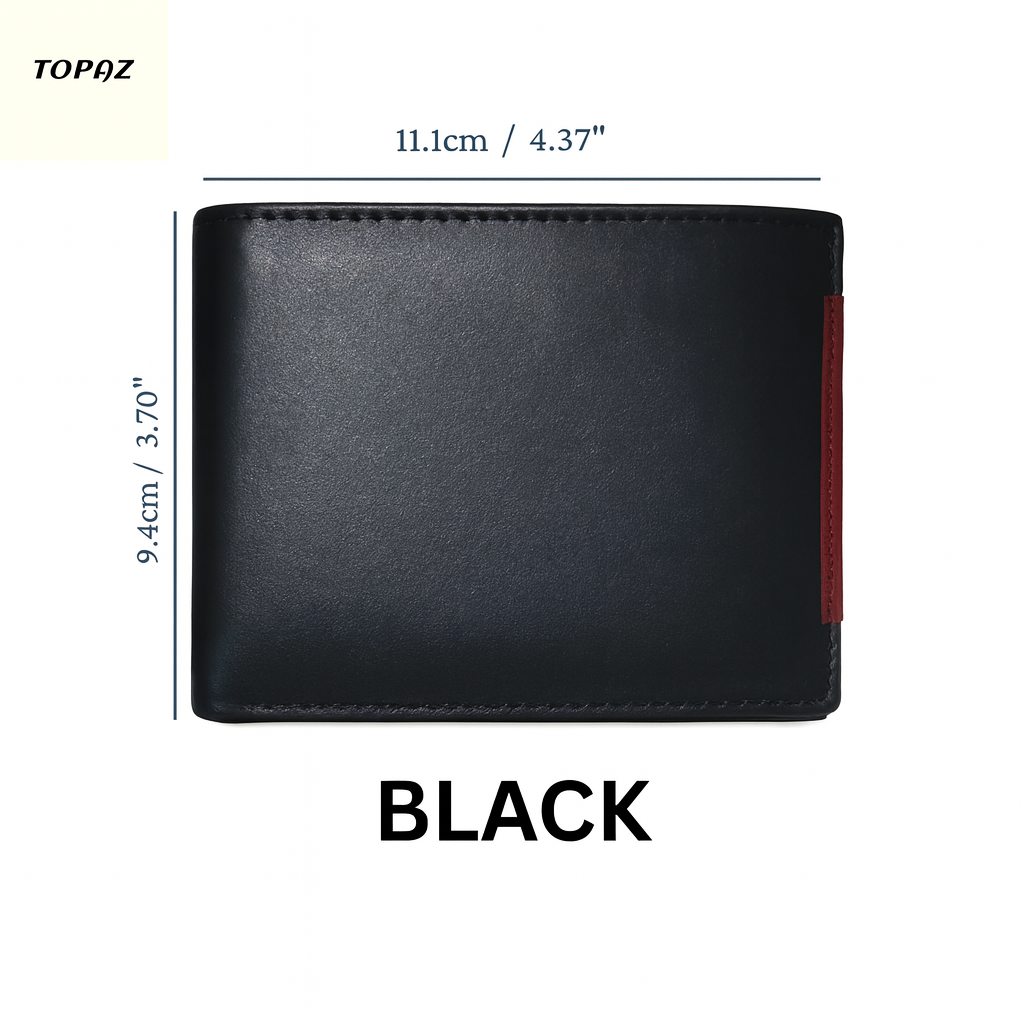 Men's Soft Smooth Genuine Cowhide Leather Bifold Slim Wallet Credit Card Holder| Gift for Him