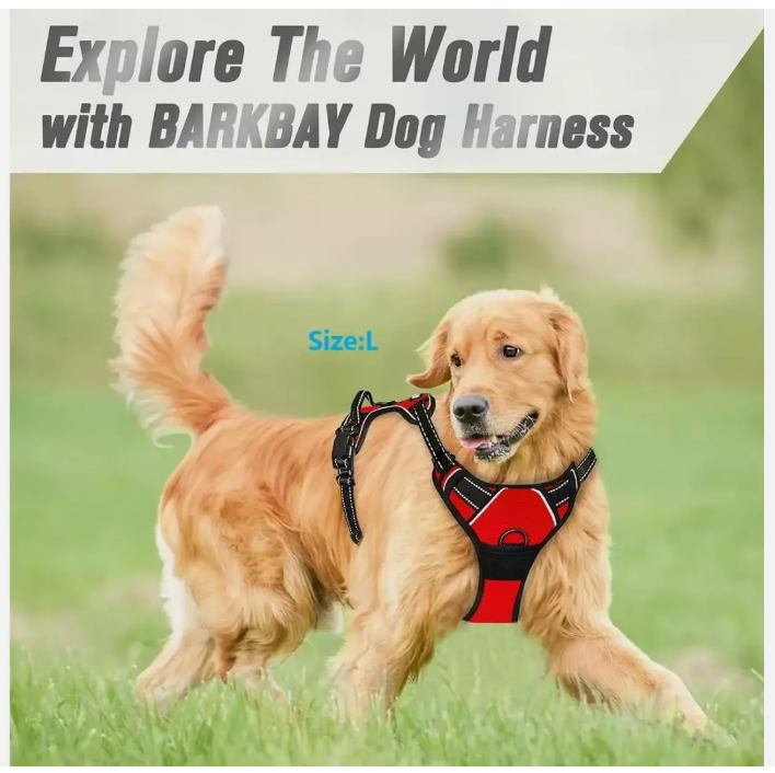 Dog Harness No Pull Truelove Adjustable Reflective Padded Vest XS-L