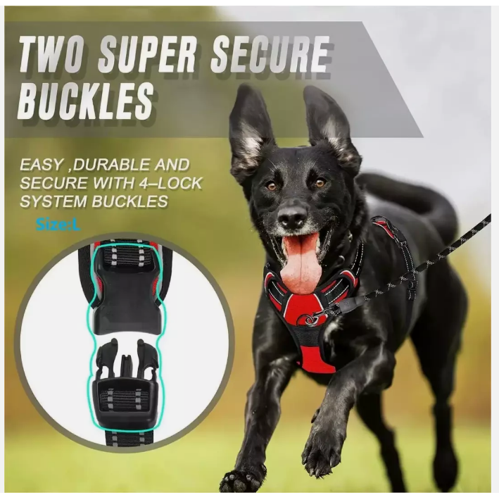 Dog Harness No Pull Truelove Adjustable Reflective Padded Vest XS-L