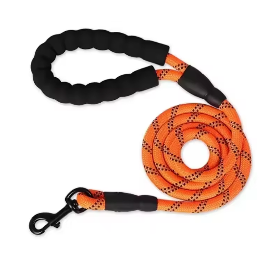 Extra Strong Reflective Rope Dog Lead with Foam Padded Handle Leash 5ft 150cm