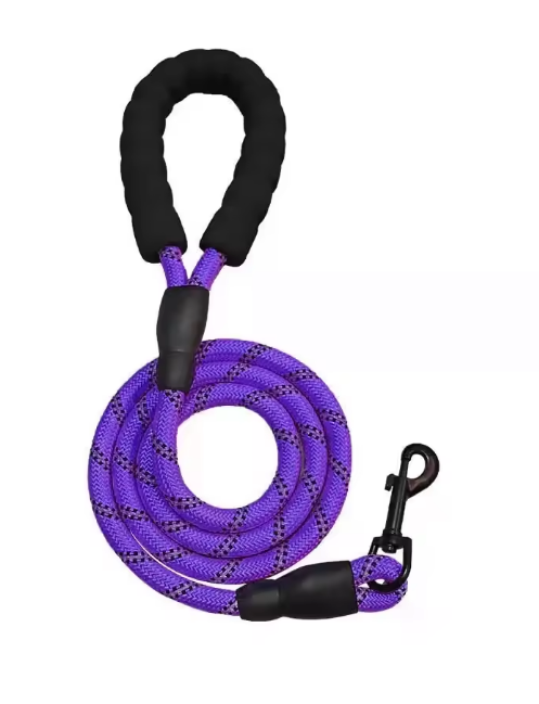 Extra Strong Reflective Rope Dog Lead with Foam Padded Handle Leash 5ft 150cm