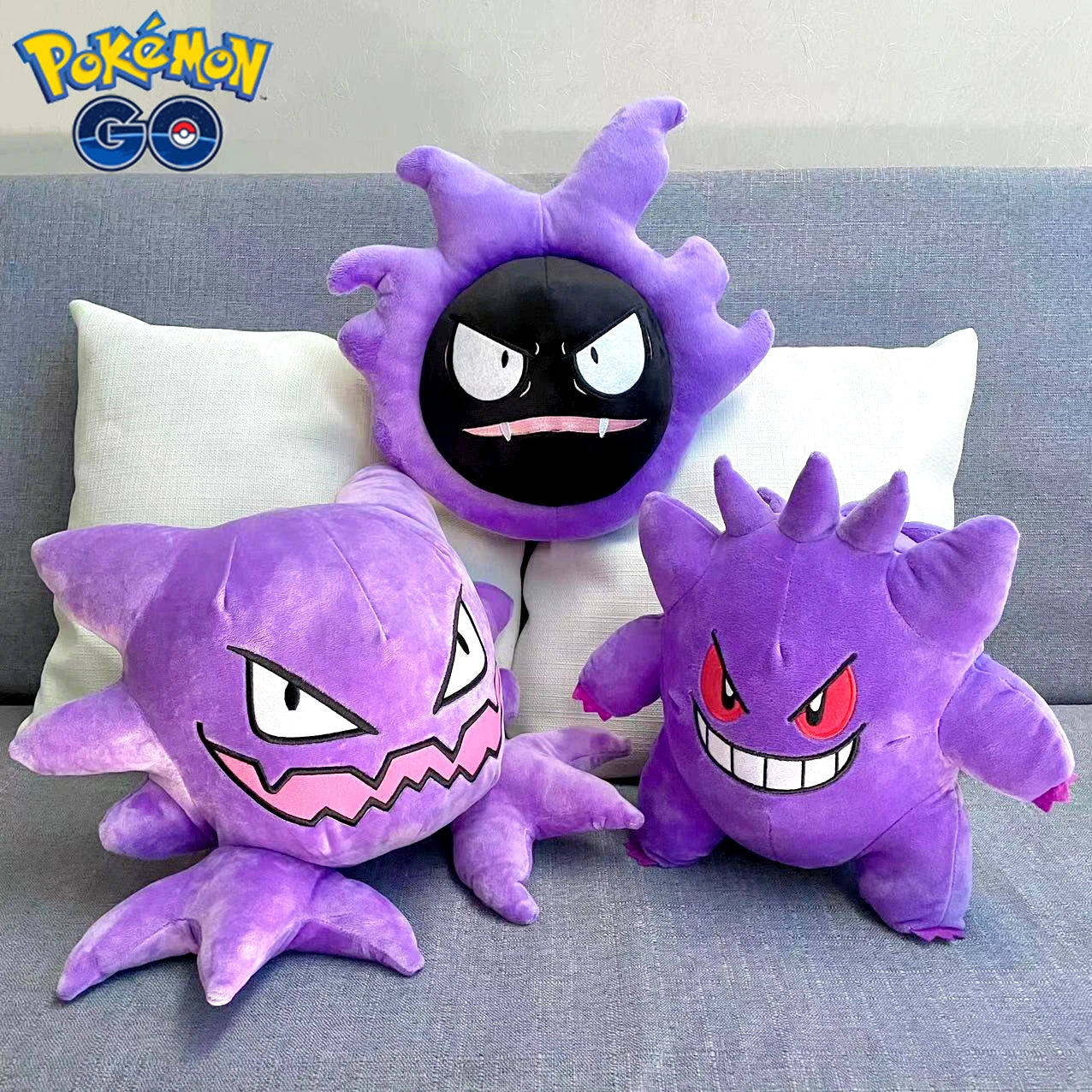 25-30cm Kawaii Ghost Pokemon Gastly Haunter Gengar Plush Toy Stuffed Anime Decor Soft Doll Cartoon Sofa Pillow Cute Gift for Kid