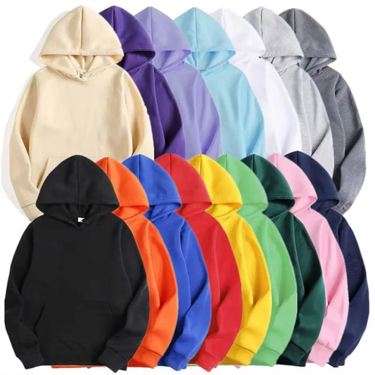 New Fashion Men's Women's Hoodies Spring Autumn Winter Casual Hoodies Sweatshirts Men Tops Solid Color Hoodie Sweatshirt Male