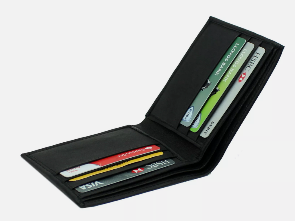 Men's Soft Smooth Genuine Cowhide Leather Bifold Slim Wallet Credit Card Holder| Gift for Him