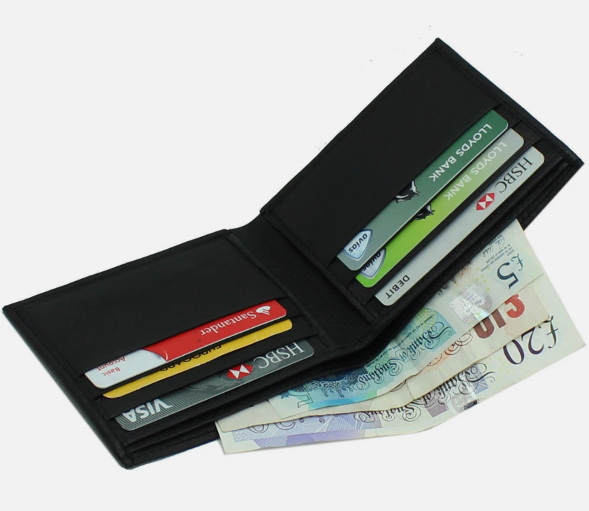 Men's Soft Smooth Genuine Cowhide Leather Bifold Slim Wallet Credit Card Holder| Gift for Him