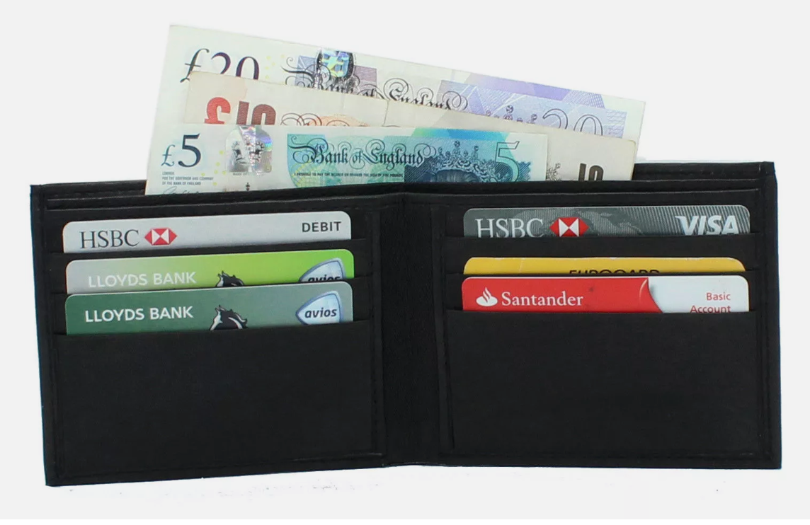 Men's Soft Smooth Genuine Cowhide Leather Bifold Slim Wallet Credit Card Holder| Gift for Him